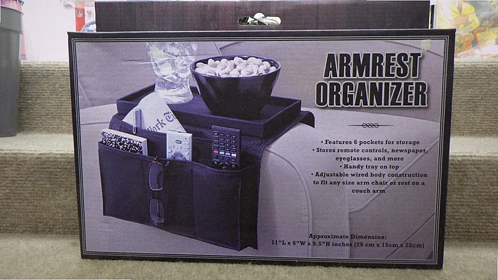 armchair recliner Armrest Organizer.... BLACK