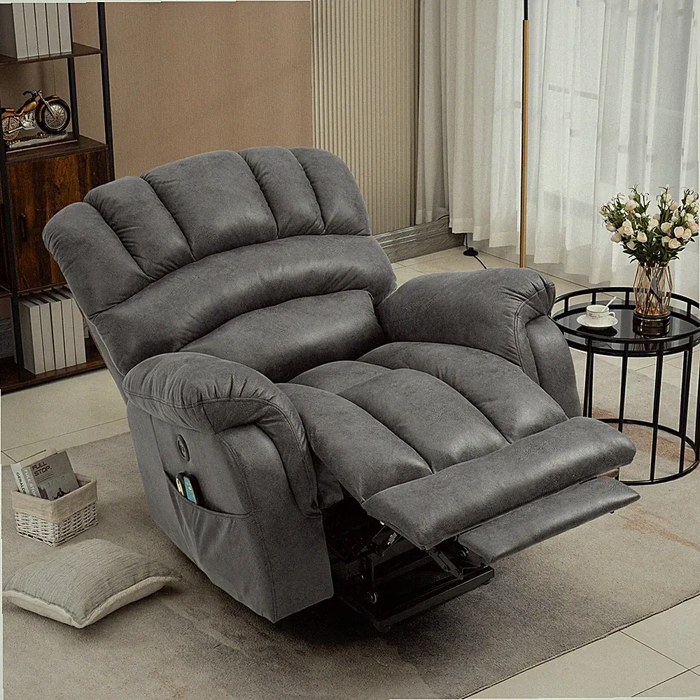 Large Power Lift Reclining Chair, Extended Footrest, Electric Massage Recliner