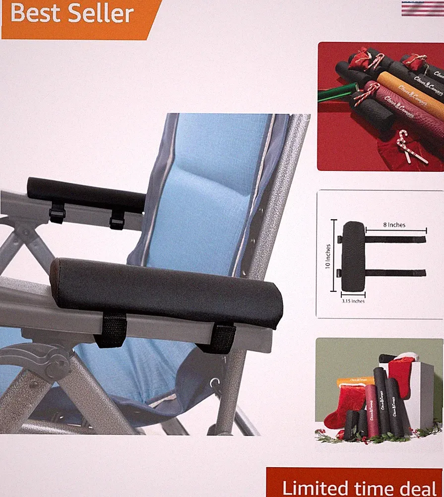 Memory Foam Arm Rest Cushion for Zero Gravity Chairs - Ultimate Comfort