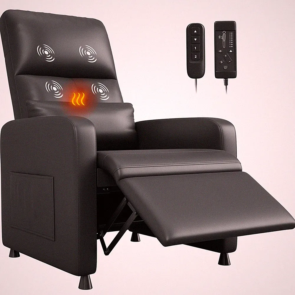 Power Recliner Chair with Massage and Heat, Adjustable Electric Recliner Ergo...