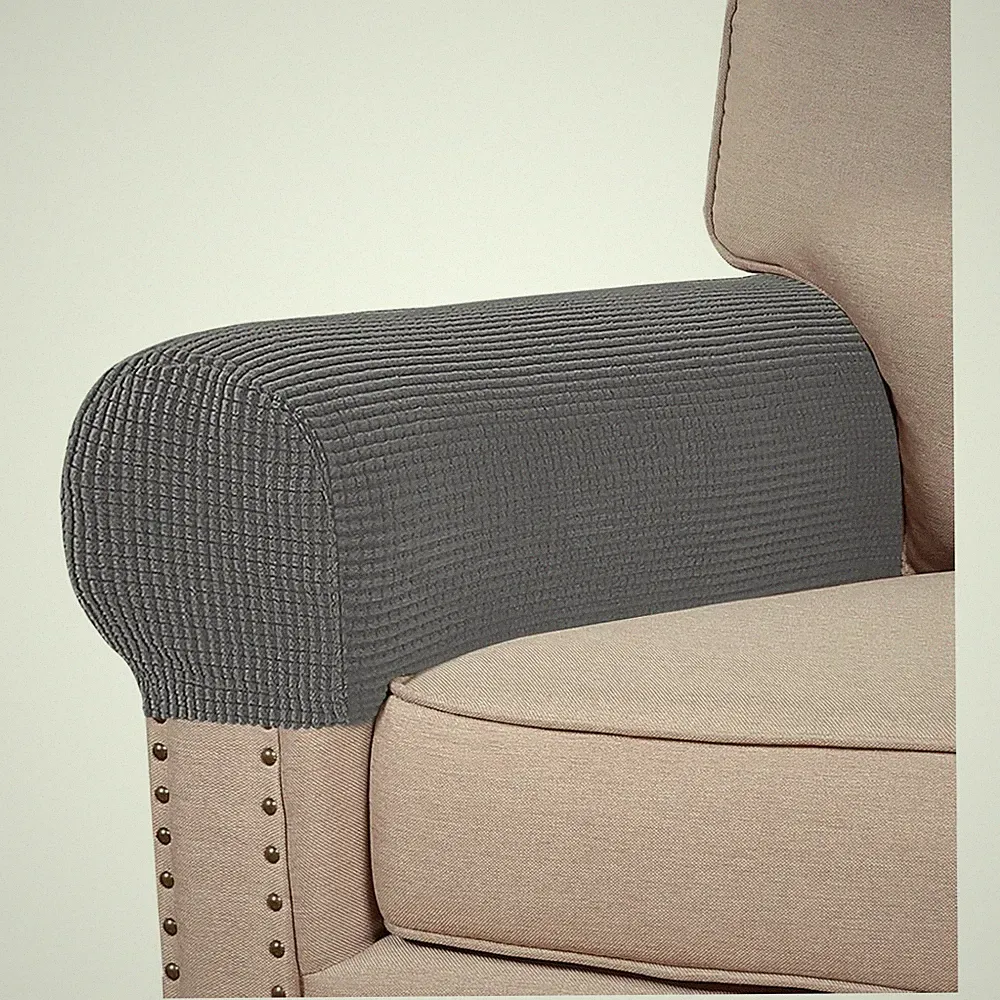 Recliner Armrest Slipcovers - Gray, 2 Pack