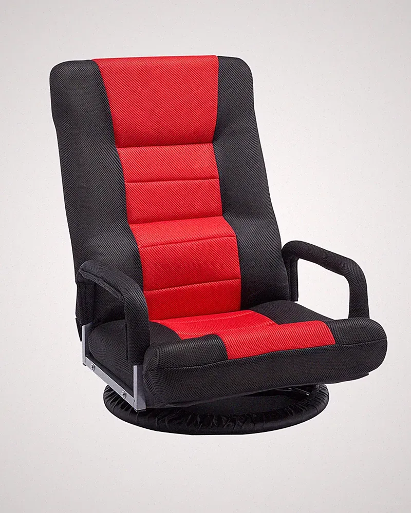 Uimoso 360° Swivel Floor Gaming Chair Folding Lazy Sofa Armrest Adjustable